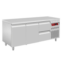 Diamond Koelwerkbank | 405L | 2 Deuren + 2 Laden (1/1 GN) | -2°C/+8°C | Statisch/Geventileerd | 0.25kW | 1795x700x866/960(h)mm