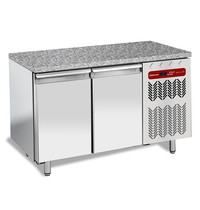 Diamond Koelwerkbank | Energiezuinig | 345L | 2 Deuren (EN600x400) | -2°C/+8°C | Geforceerd | 0.36kW | Natuursteen Werkblad | 1505x800x880/900(h)mm