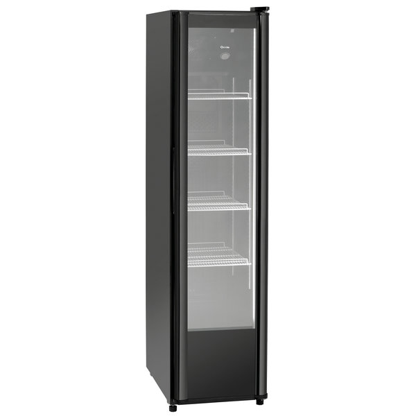 Koelkast | Smal Model | 300L | Zwart | +2°C/+8°C | Geforceerd | 0.3kW | Wielen | 440x705x1865(h)mm