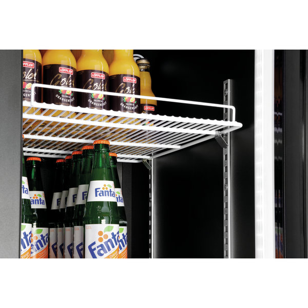 Koelkast | Smal Model | 300L | Zwart | +2°C/+8°C | Geforceerd | 0.3kW | Wielen | 440x705x1865(h)mm