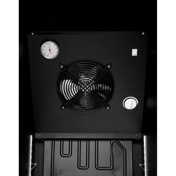Koelkast | 300L | Zwart | +2°C/+8°C | Geforceerd | Wielen | 440x705x1865(h)mm