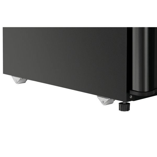 Koelkast | 300L | Zwart | +2°C/+8°C | Geforceerd | Wielen | 440x705x1865(h)mm