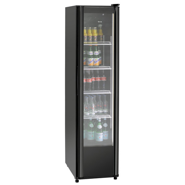 Koelkast | Smal Model | 300L | Zwart | +2°C/+8°C | Geforceerd | 0.3kW | Wielen | 440x705x1865(h)mm