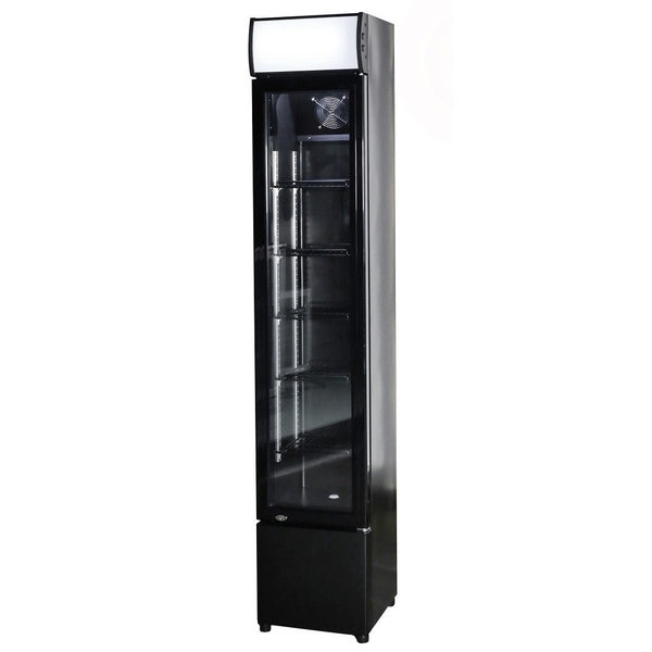Drankenkoeling | Smal Model | 105L | Zwart | +2°C/+10°C | Statisch + Ventilator | 360x422x1880(h)mm