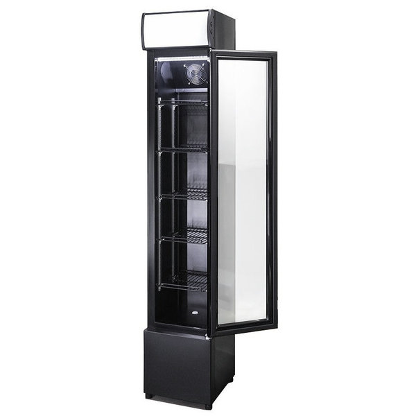 Drankenkoeling | 105L | Zwart | +2°C/+10°C | Statisch + Ventilator | 360x422x1880(h)mm