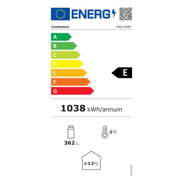 Drankenkoeling | 382L | Wit/Zwart | +4°C/+10°C | Statisch + Ventilator | 595x650x1850(h)mm