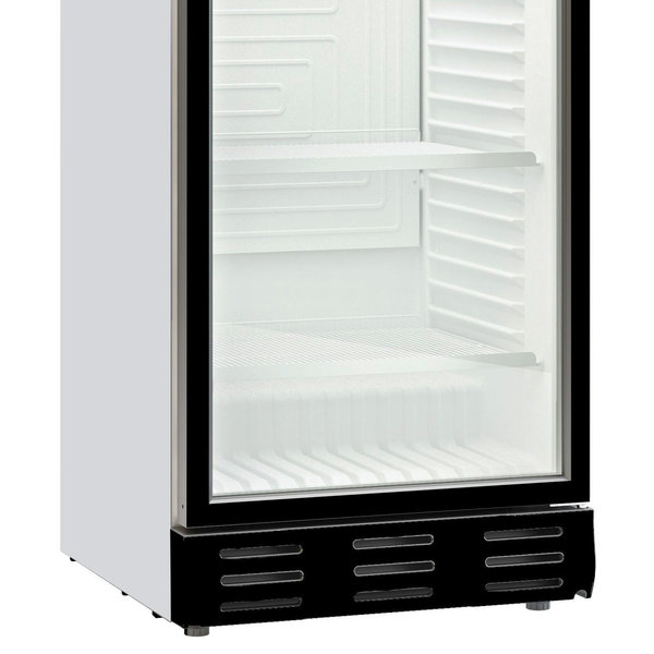 Drankenkoeling | 382L | Wit/Zwart | +4°C/+10°C | Statisch + Ventilator | Scharnier Links | 595x650x2000(h)mm