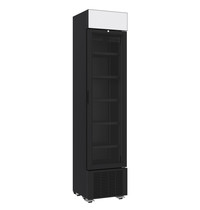 CombiSteel Drankenkoeling | 232L | Zwart | +4°C/+10°C | Statisch + Ventilator | Wielen | 450x497x2024(h)mm