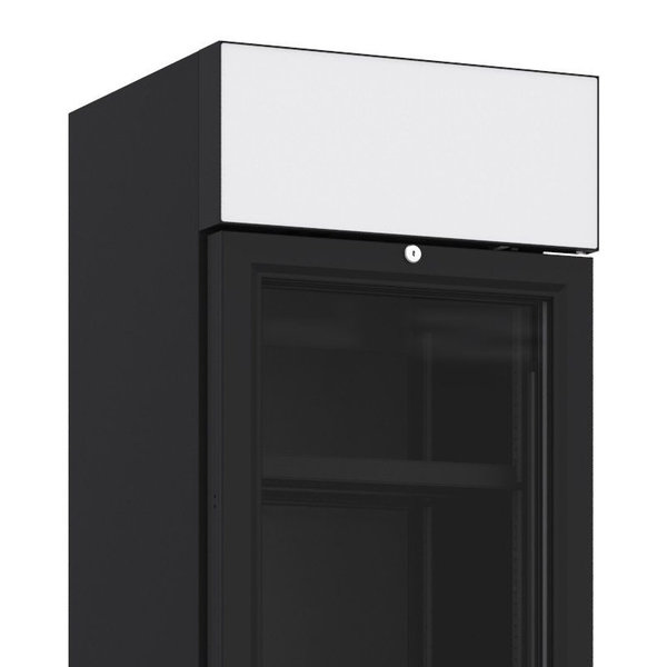 Drankenkoeling | 232L | Zwart | +4°C/+10°C | Statisch + Ventilator | Wielen | 450x497x2024(h)mm