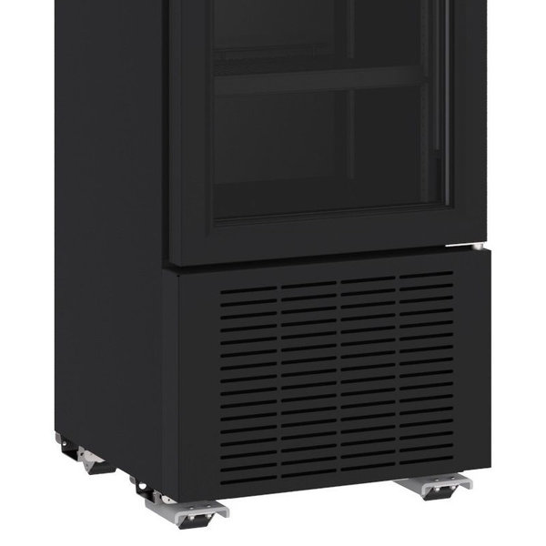 Drankenkoeling | 232L | Zwart | +4°C/+10°C | Statisch + Ventilator | Wielen | 450x497x2024(h)mm
