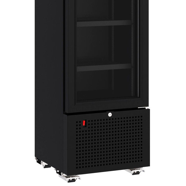 Drankenkoeling | 221L | Zwart | +4°C/+10°C | Statisch + Ventilator | Wielen | 450x497x1881(h)mm