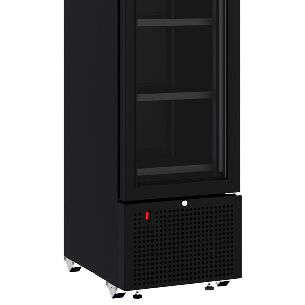 Drankenkoeling | 348L | Zwart | +4°C/+10°C | Statisch + Ventilator | Wielen | 450x656x2024(h)mm