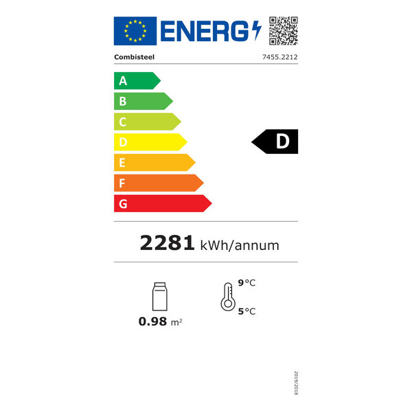 Koelkast | 600L | Wit | 0°C/+10°C | Geforceerd | Wielen (Geremd) | 750x710x1997(h)mm