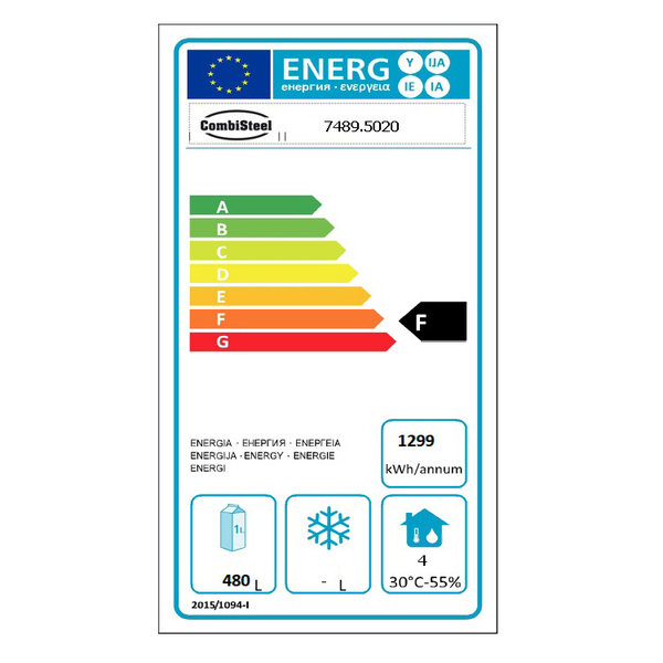 Koelkast | PRO LINE | 700L (2/1 GN) | RVS | -2°C/+8°C | Geforceerd | 700x810x2050(h)mm