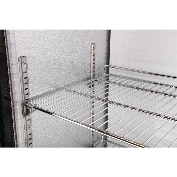Koelkast | 307L | Zwart | +2°C/+8°C | Geventileerd | 0.3kW | Wielen | 600x514x1872(h)mm