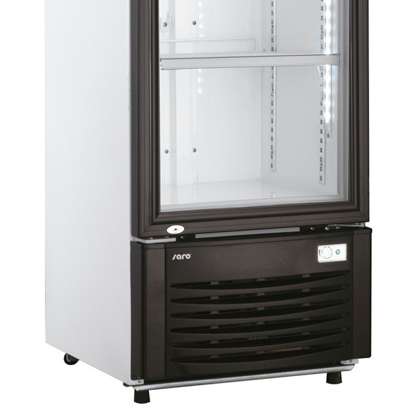 Drankenkoeling | 282L | Zwart/Wit | 0°C/+10°C | Statisch + Ventilator | Wielen | 530x590x1845(h)mm