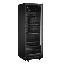 Saro Koelkast | 360L | Zwart | 0°C/+10°C | Statisch + Ventilator  | Wielen | 620x635x1732(h)mm 