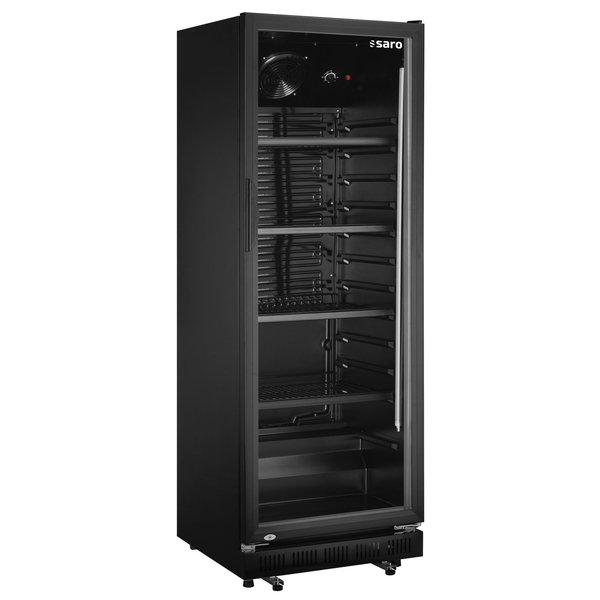 Koelkast | 360L | Zwart | 0°C/+10°C | Statisch + Ventilator  | Wielen | 620x635x1732(h)mm
