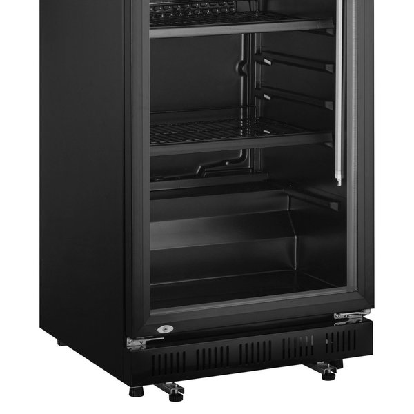 Koelkast | 360L | Zwart | 0°C/+10°C | Statisch + Ventilator  | Wielen | 620x635x1732(h)mm