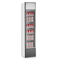 TopCold Drankenkoeling | Smal Model | 165L | Zwart/Wit | +4°C/+10°C | Geventileerd | 0.25kW | 390x475x1880(h)mm