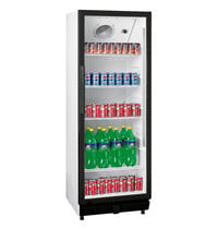 Saro Drankenkoeling | 230L | Zwart/Wit | 0°C/+10°C | Statisch + Ventilator | Wielen | 530x635x1442(h)mm