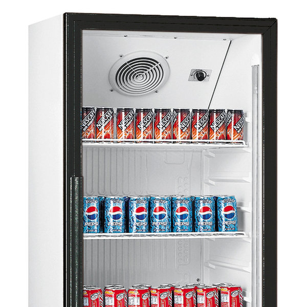 Drankenkoeling | 230L | Zwart/Wit | 0°C/+10°C | Statisch + Ventilator | Wielen | 530x635x1442(h)mm