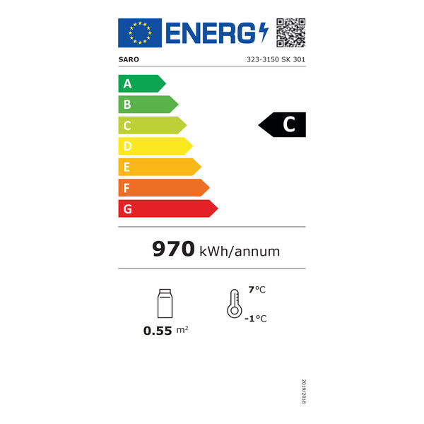 Drankenkoeling | 301L | Wit/Zwart | +2°C/+8°C | Statisch + Ventilator | Wielen (Geremd) | 448x680x1900(h)mm