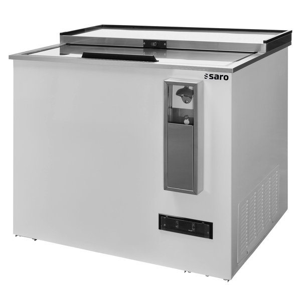 Koelkist met Werkblad | Wit | 345L | Flesopener + Opvangbak | +2°C/+8°C | Geventileerd | 2 Schuifdeksels (Dicht) | Wielen (Geremd) | 935x687x888(h)mm