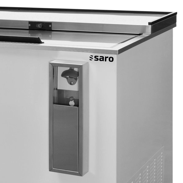 Koelkist met Werkblad | Wit | 345L | Flesopener + Opvangbak | +2°C/+8°C | Geventileerd | 2 Schuifdeksels (Dicht) | Wielen (Geremd) | 935x687x888(h)mm