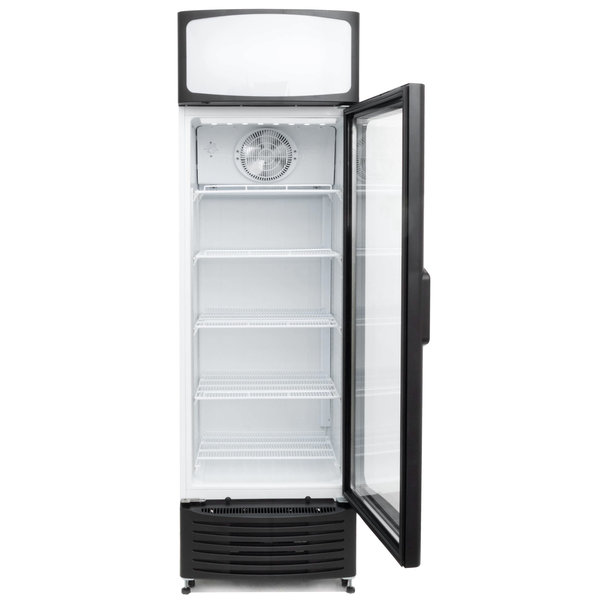 Koelkast | 397L | Zwart/Wit | 0°C/+10°C | Geforceerd | Wielen | 660x700x2135(h)mm