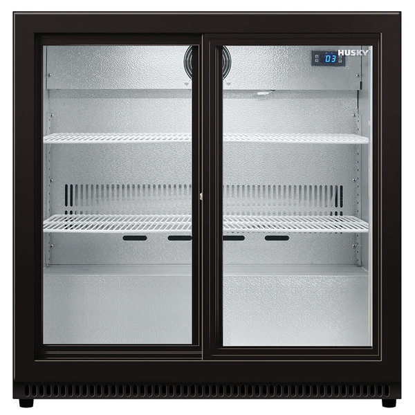 Barkoelkast | 218L | Zwart | 0°C/+10°C | Geforceerd | Schuifdeuren | 870x520x870(h)mm