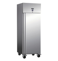 Gastro-Inox Koelkast | 600L (2/1 GN) | RVS | +2°C/+8°C | Statisch + Ventilator | Wielen (Geremd) | 680x810x2000(h)mm 