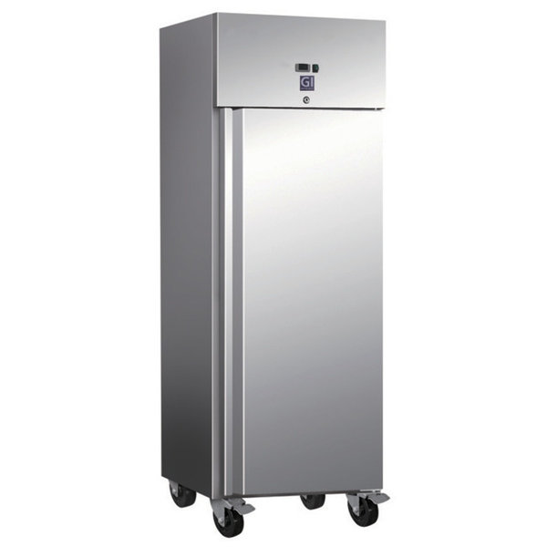 Koelkast | 600L (2/1 GN) | RVS | +2°C/+8°C | Statisch + Ventilator | Wielen (Geremd) | 680x810x2000(h)mm