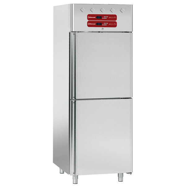 Koel-/Vrieskast | 2x 350L (2/1 GN) | RVS | -15°C/-25°C & -2°C/+8°C | Geventileerd | 0.6kW | 2 Zones (Apart Instelbaar) | 770x820x2025(h)mm