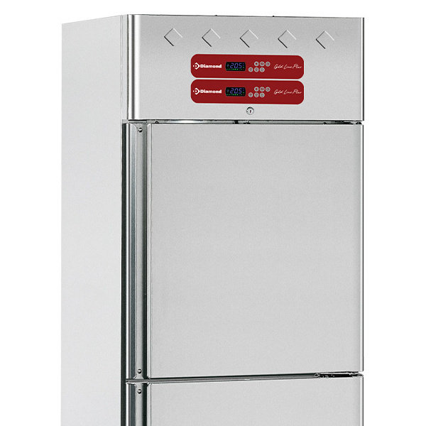 Viskoelkast | 2x 350L (2/1 GN) | RVS | -2°C/+6°C & -4°C/+8°C | Geventileerd | 0.53kW | 2 Zones (Apart Instelbaar) | Incl. 4 Visbakken | 770x820x2025(h)mm