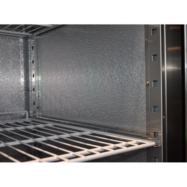 Koelkast | STANDARD LINE | 1200L (2/1 GN) | RVS | -2°C/+8°C | Statisch + Ventilator | Wielen (Geremd) | 1340x810x2010(h)mm