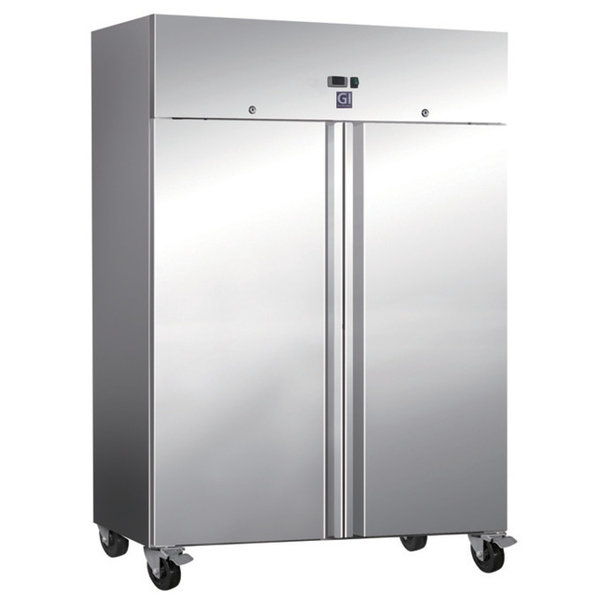 Koelkast | 1200L (2/1 GN) | RVS | +2°C/+8°C | Statisch + Ventilator | Wielen (Geremd) | 1340x810x2000(h)mm