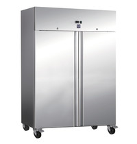 Gastro-Inox Koelkast | 1200L (2/1 GN) | RVS | +2°C/+8°C | Geforceerd | Wielen (Geremd) | 1340x810x2000(h)mm 