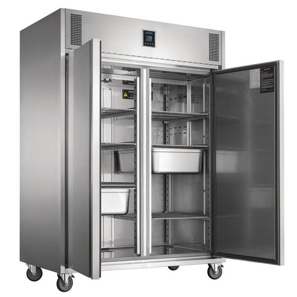 Koelkast | U-SERIE | 1170L (2/1 GN) | RVS | -2°C/+4°C | Geforceerd | Touchscreen (Div. Programma's) | Wielen (Geremd) | 1400x815x1980(h)mm