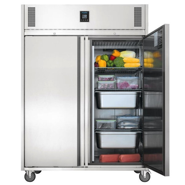 Koelkast | U-SERIE | 1170L (2/1 GN) | RVS | -2°C/+4°C | Geforceerd | Touchscreen (Div. Programma's) | Wielen (Geremd) | 1400x815x1980(h)mm