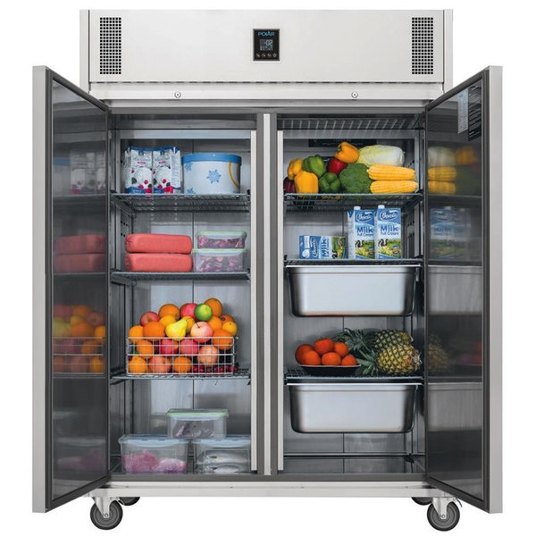 Koelkast | U-SERIE | 1170L (2/1 GN) | RVS | -2°C/+4°C | Geforceerd | Touchscreen (Div. Programma's) | Wielen (Geremd) | 1400x815x1980(h)mm
