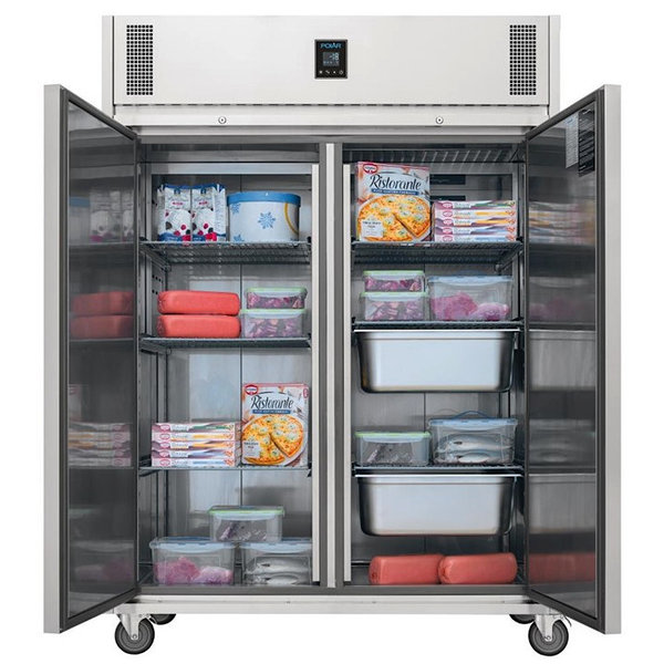 Vrieskast | U-SERIE | 1170L (2/1 GN) | RVS | -18°C/-22°C | Geforceerd | Touchscreen | Wielen (Geremd) | 1400x815x1980(h)mm