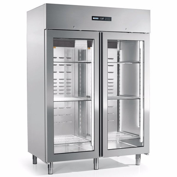 Koelkast | ENERGY | 1400L (2/1 GN) | RVS | -2°C/+7°C | Geforceerd | 0.18kW | Klapdeuren | 1466x867x2090(h)mm