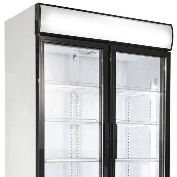 Koelkast | 750L | Zwart/Wit | +2°C/+10°C | Geforceerd | Draaideuren | Wielen (Geremd) | 1120x610x1965(h)mm