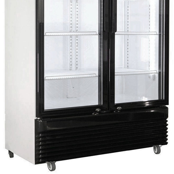 Koelkast | 750L | Zwart/Wit | +2°C/+10°C | Geforceerd | Draaideuren | Wielen (Geremd) | 1120x610x1965(h)mm