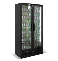 CombiSteel Drankenkoeling | 458L | Zwart | 0°C/+10°C | Geforceerd | Draaideuren | 900x515x1820(h)mm