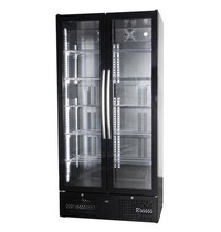 CombiSteel Drankenkoeling | 500L | Zwart | +2°C/+10°C | Geventileerd | 0.38kW | Klapdeuren | 900x515x1820(h)mm
