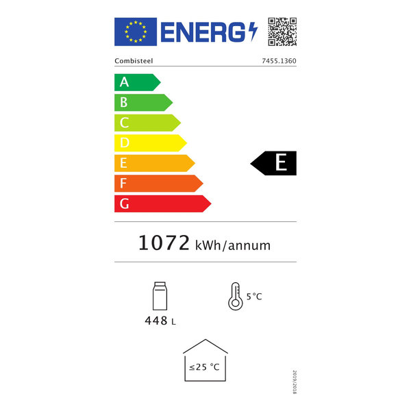 Drankenkoeling | 500L | RVS | +2°C/+10°C | Geforceerd | Draaideuren | 900x515x1820(h)mm
