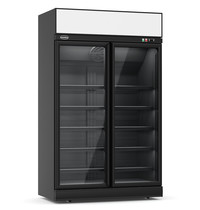CombiSteel Koelkast | 1000L | Zwart | 0°C/+10°C | Geforceerd | 0.48kW | Klapdeuren | Wielen (Geremd) | 1235x710x2092(h)mm 