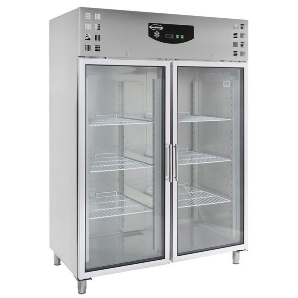 Koelkast | 1325L (2/1 GN) | RVS | +2°C/+8°C | Geforceerd | 0.53kW | Klapdeuren | 1480x830x2010(h)mm